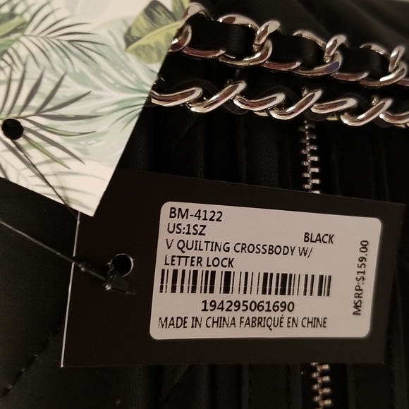 Badgley MISCHKA Mini Chevron-Quilted Vegan Leather Crossbody Bag - Picture 13 of 15